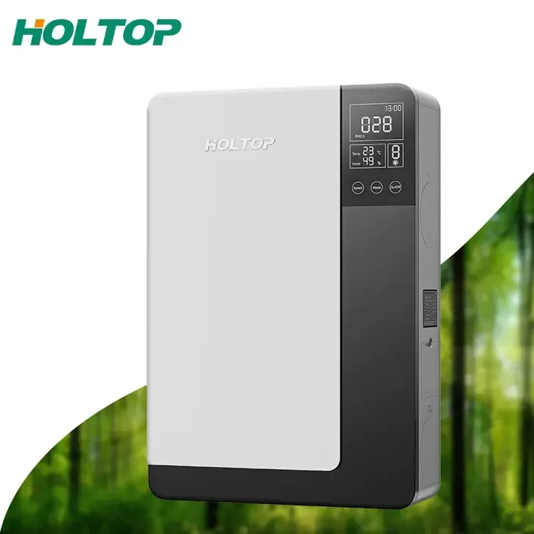 

Wall Mounted Air Heat Exchanger Bedroom High Air Filtration 99% Ductless Fresh Air Ventilation System