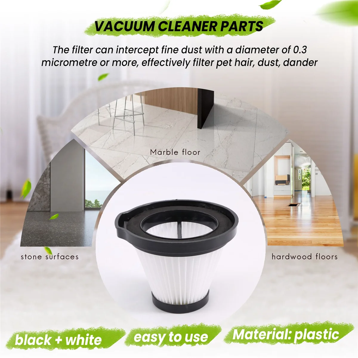 A62X فلتر Hepa فلتر HEPA مضاد للغبار لقطع الغيار لشاومي Deerma DX115 DX115S DX115C مكنسة كهربائية محمولة