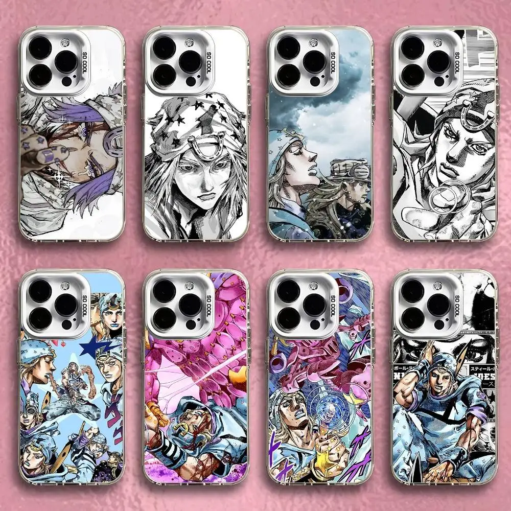 

Johnny Joestar J-Jojo Phone Case For iPhone 16,15,14,13,12,11,Pro,Max,Plus,Mini,SE White Candy Matte Shockproof Cover