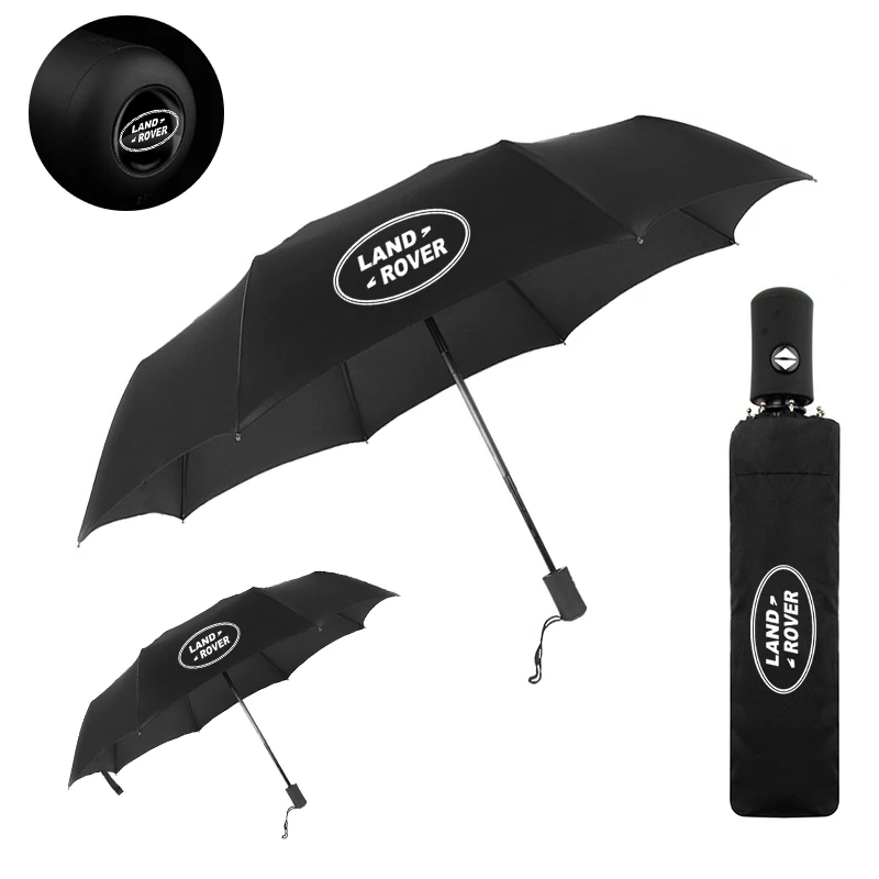 1pcs Car Portable Automatic Folding Rain Umbrella For Land Rover Discovery 3 4 Vogue Velar Freelander 1 2 SVR Evoque Defender