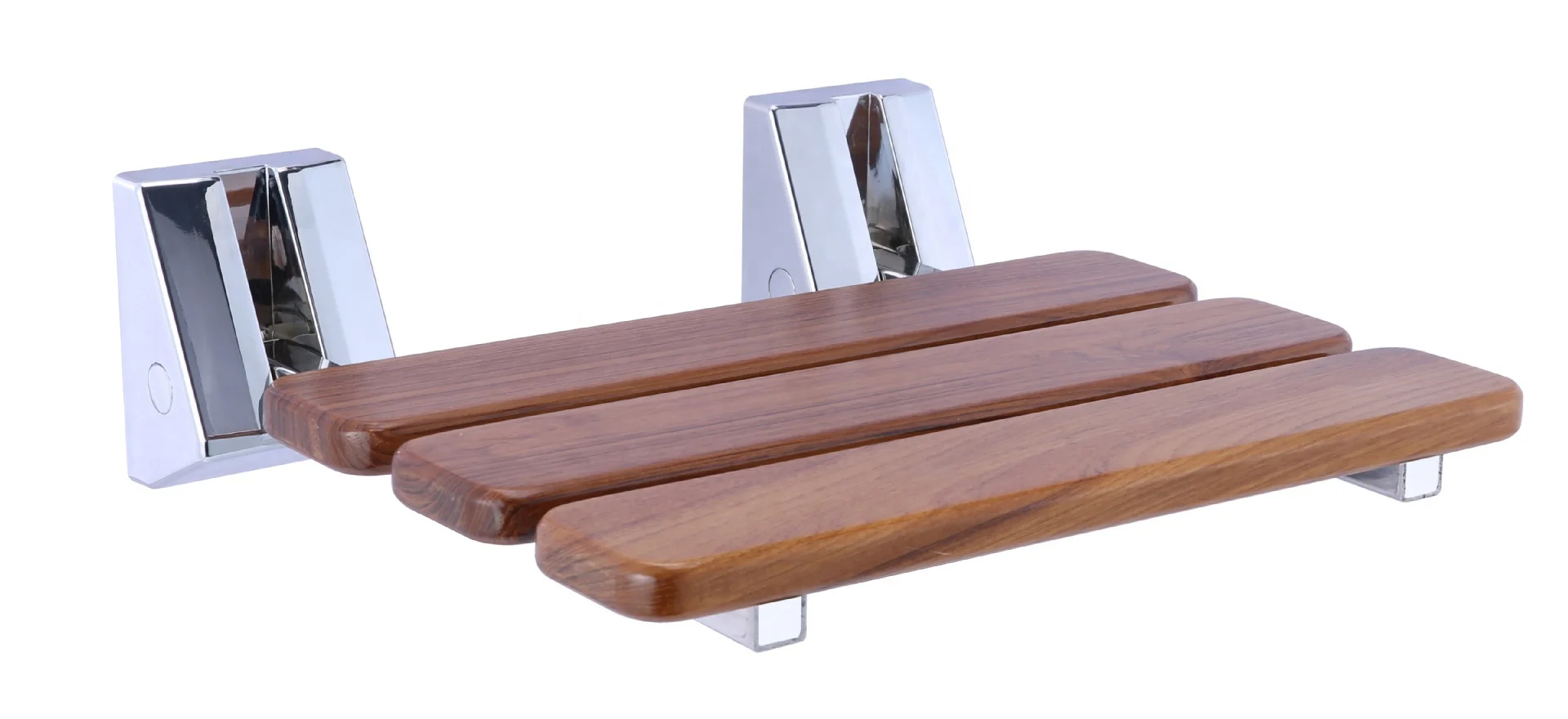 كرسي حمام خشبي قابل للسحب قابل للطي مقعد كبار مع مقعد حمام ثابت