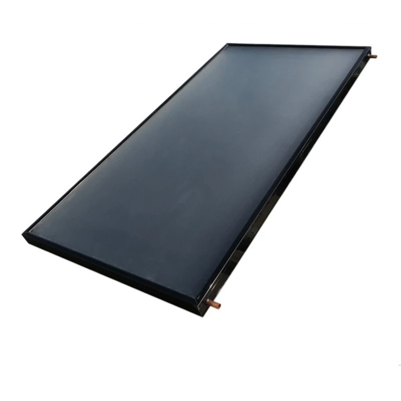 Factory's Flat Plate Solar Collector Copper-Pipe Water Heater with Glass Material Solar Thermal Use Split Connection Type