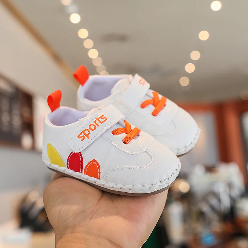 Newborn Baby Shoes Baby Boy Girl Shoes Classic Leather Rubber Sole Anti-slip Toddler First Walkers Infant Girl Shoes Moccasins