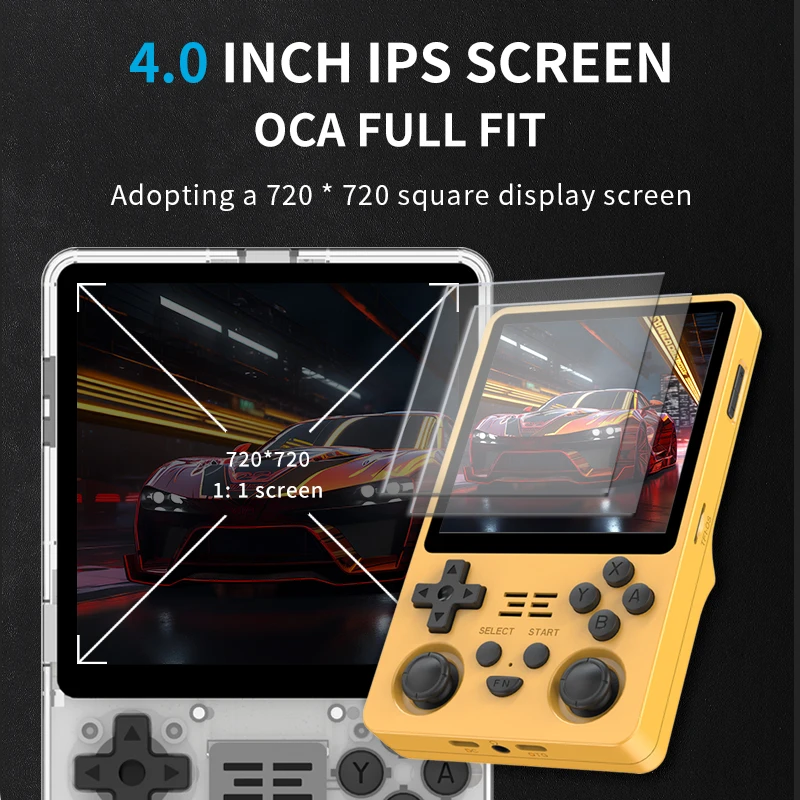 POWKIDDY RGB20SX 4.0-inch 720*720 Screen RK3566 Retro Handheld Game Console Open Source Linux 5000mAh High-Capacity Battery view 3