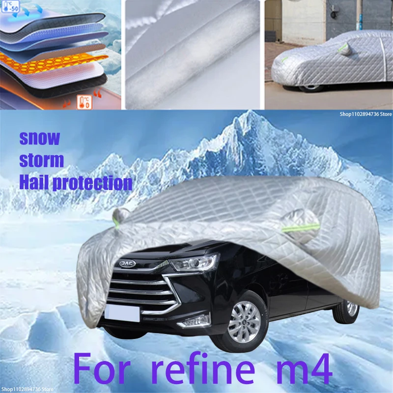 

For refine m4 Outdoor Cotton Thickened Awning For Car Anti Hail Protection Snow Covers Sunshade Waterproof Dustproof