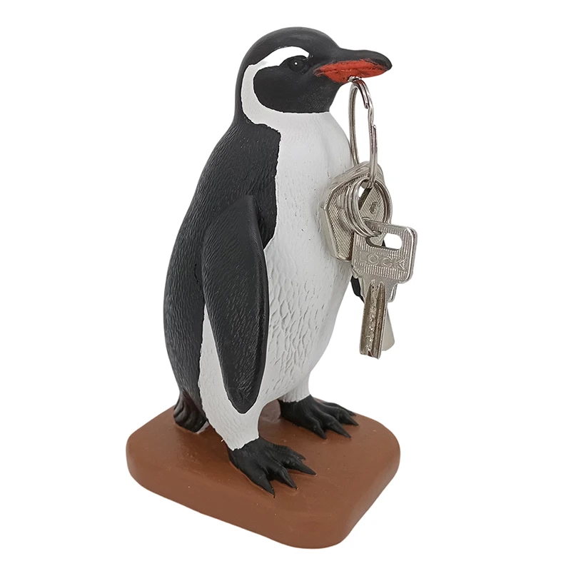 

Magnetic Penguin Key Holder Penguin Shape Statue Ornament Resin Penguin Sculpture Figurines Collectible Magnetic Key Holder