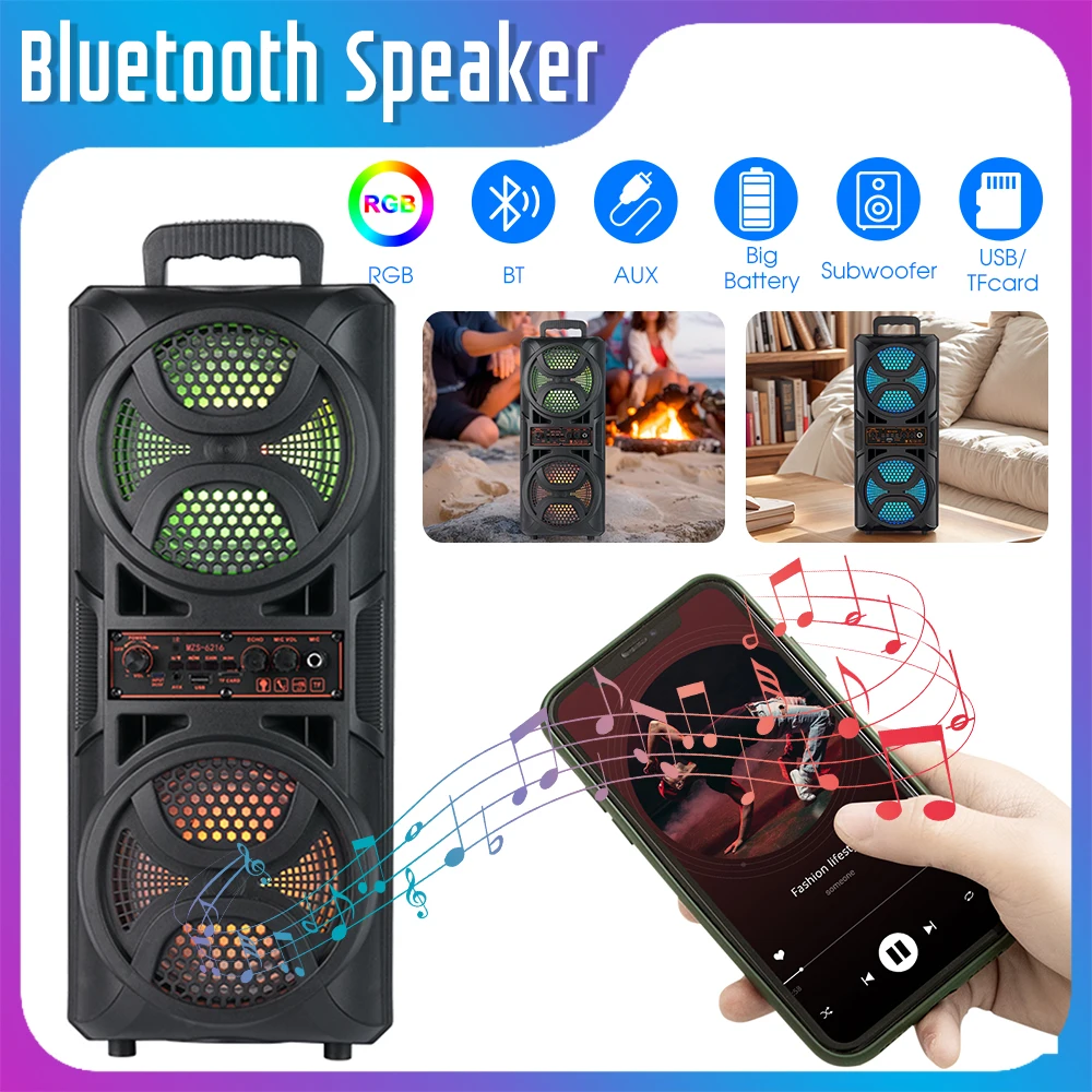 Wireless Bluetooth Stereo Speaker with Deep Bass
