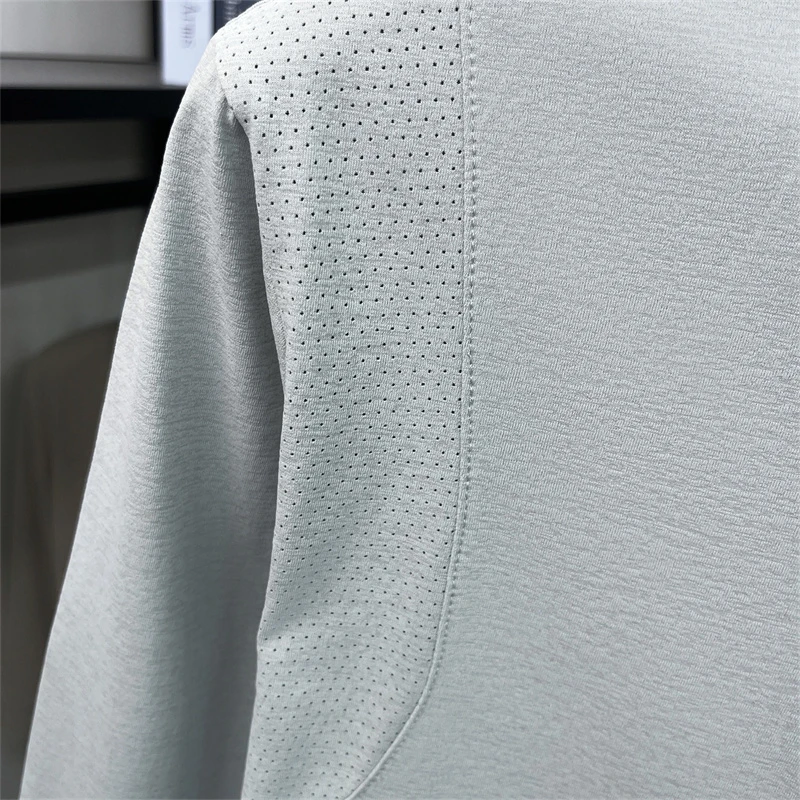 Original Luxusmarke Herren Bedrucktes Poloshirt Herbst Neu Einfarbiges Langarm-Revers-T-Shirt Mode Business Herrenbekleidung – Detail 21
