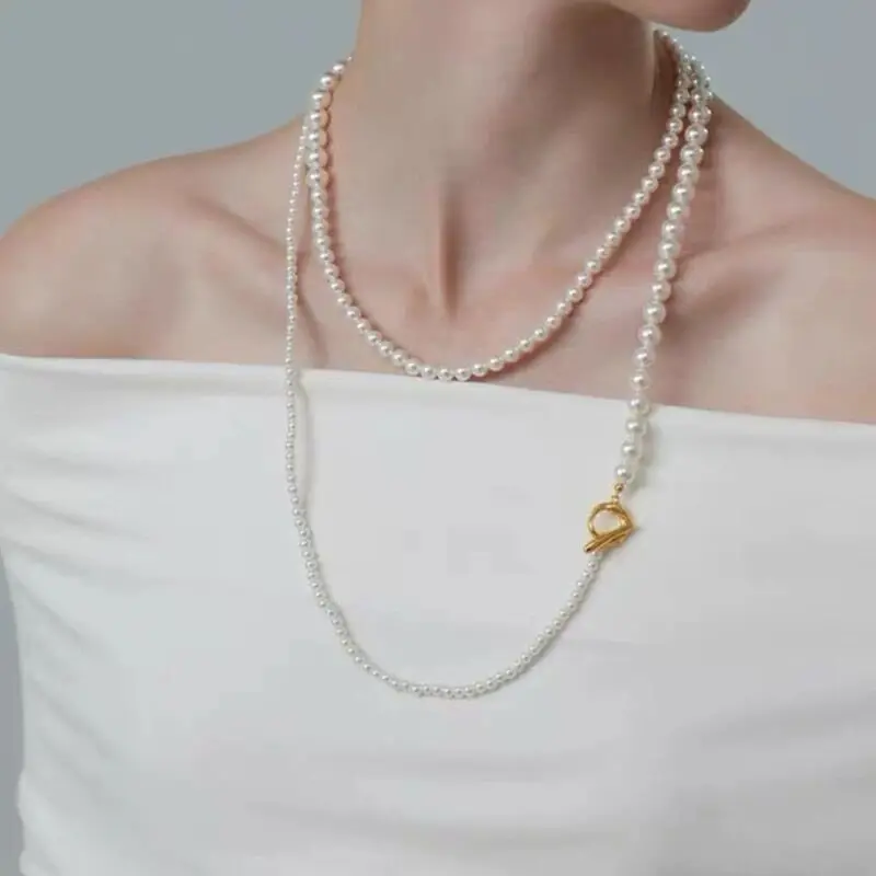 

Withered A Versatile Sweater Chain With A Niche Design And A High-end Ot Buckle Neck Chain Necklaces For Women