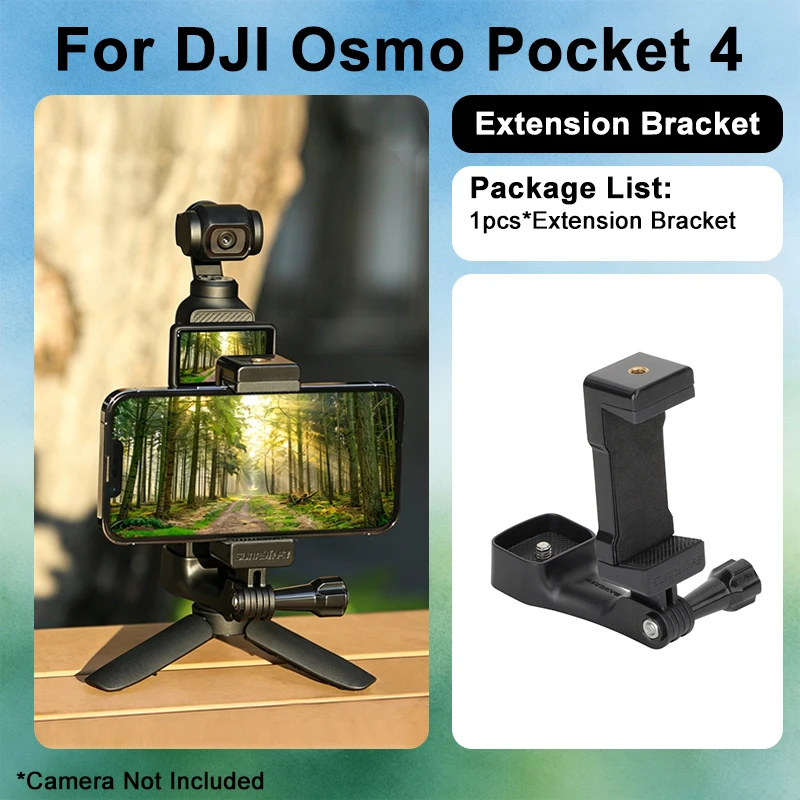 Accessories Kit for DJI Osmo Pocket 4 Protective Case/Storage Bag/Mini Tripod Portable Vlog Content Creator Accessory Set