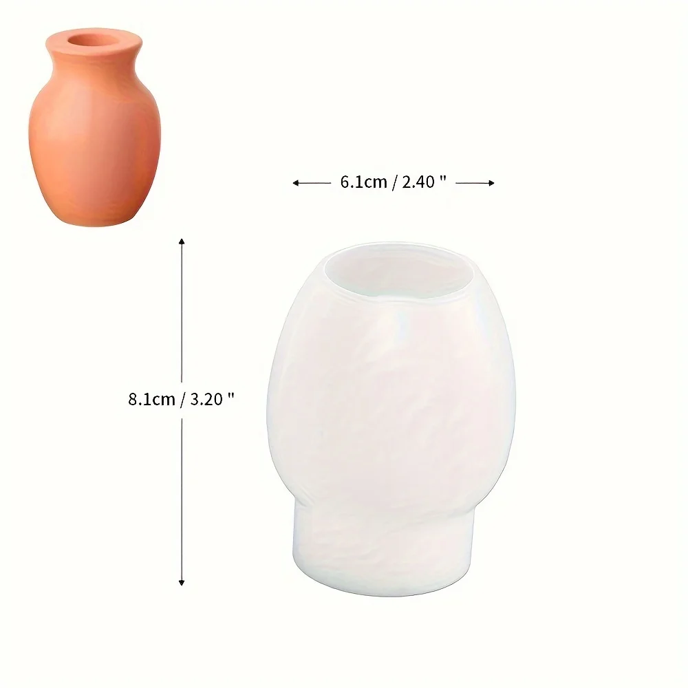 Mini bottleshaped silicone mold,perfect for DIY plaster and cement flower pots,candle holders, home decor,and Mother’s Day gifts - view 2