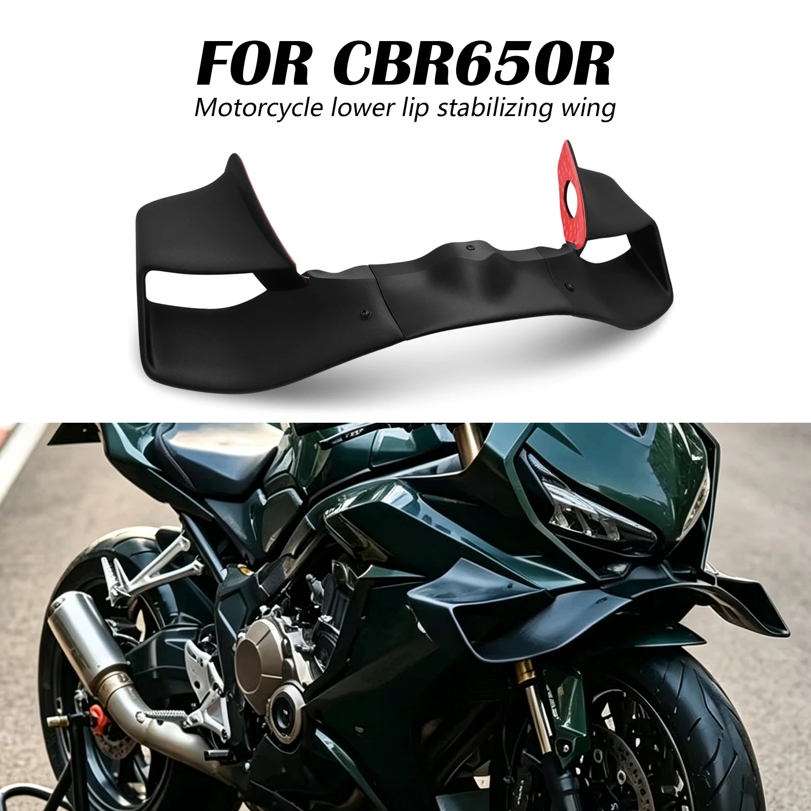 For CBR 650 R 2019-2023 CBR650R Motorcycle Downforce Naked Frontal Spoilers Winglet Aerodynamic Wing Front Spoiler Kit CBR 650R