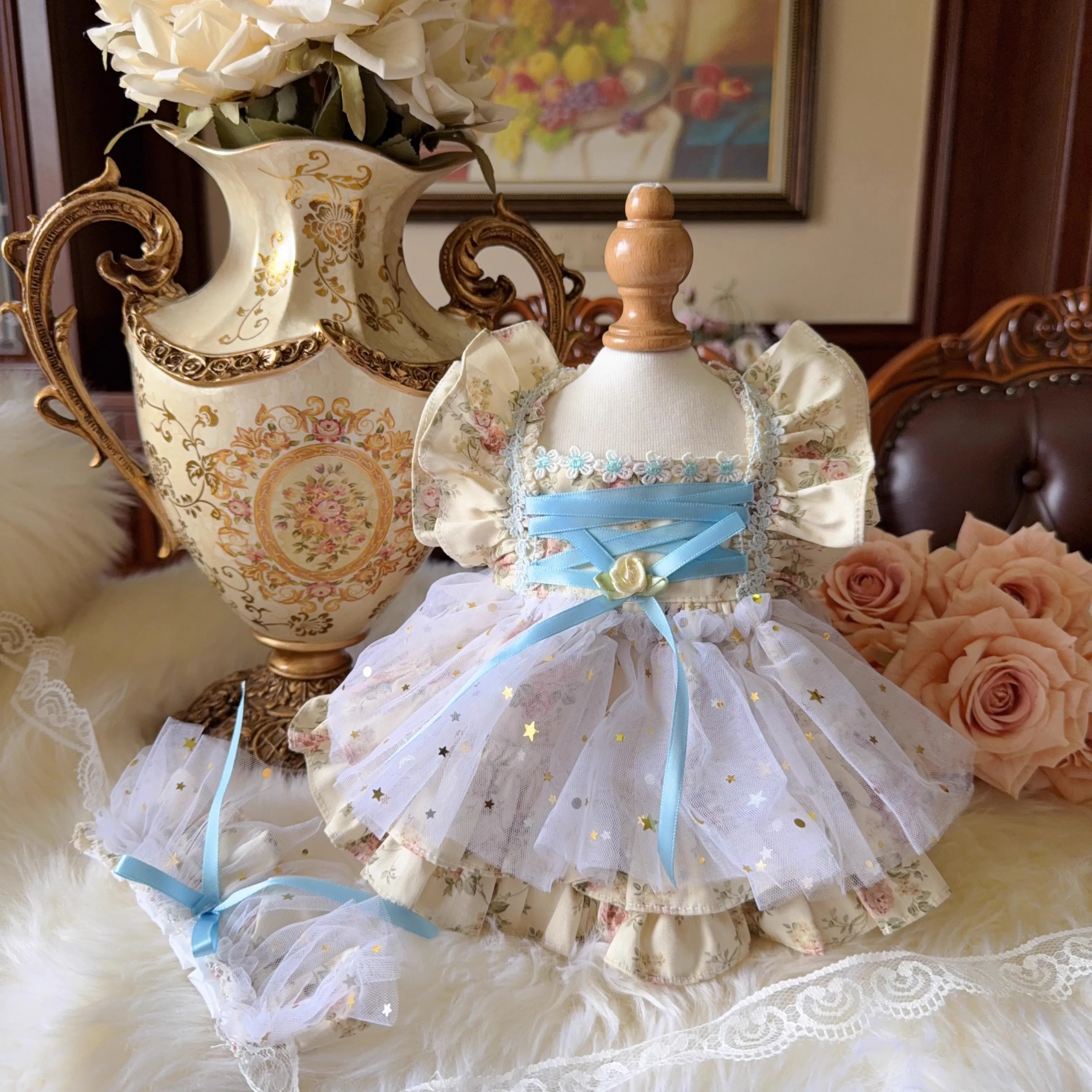 

The Heroine'S Identical Classic Style Design Pet Dress - High-End Custom Dog Clothing