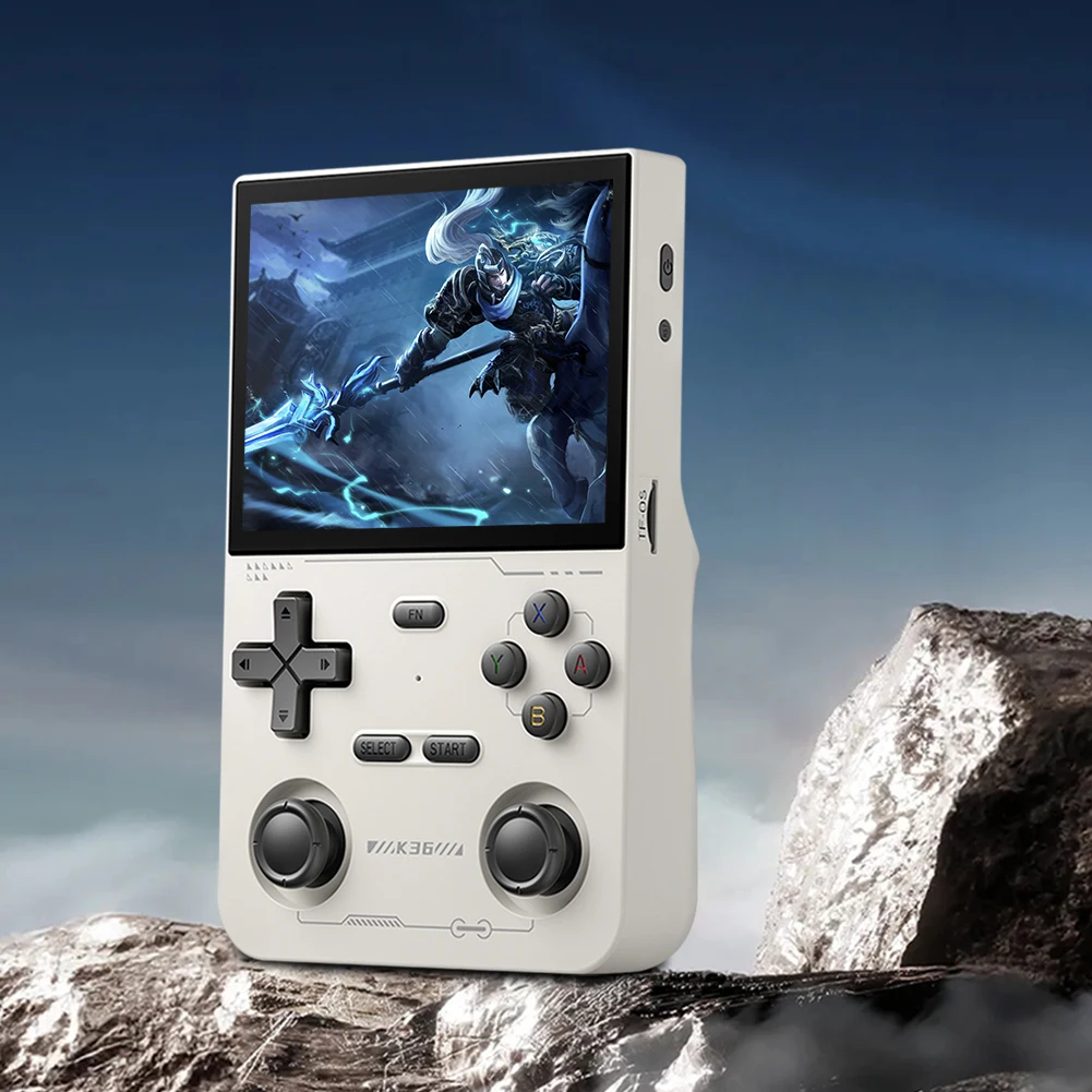 K36 Retro Handheld Video Game Console 3500 MAh Battery 3.5 Inch IPS Screen Video Gaming Console for PSP/MAME/N64/SS/DC Emulator