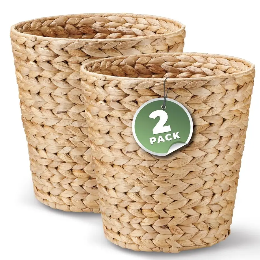 

Wicker Trash Cans for Bathroom, Bedroom, Office