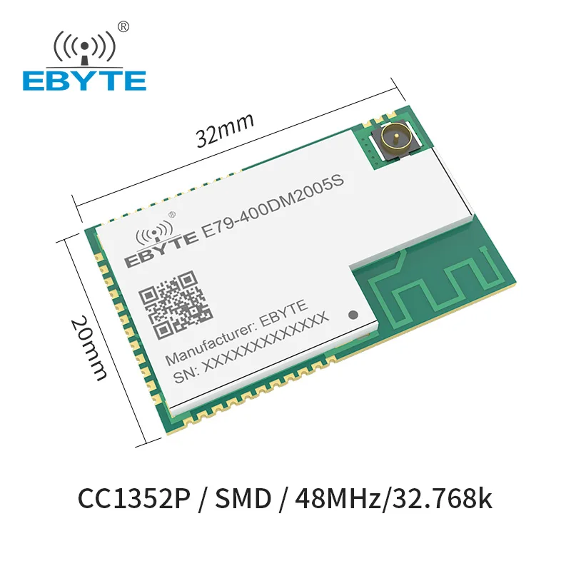 CC1352 SoC Wireless RF Module 433MHz 20dBm Dual-band ARM-based Long Range EBYTE E79-400DM2005S PCB Antenna Sub-G and 2.4G Module