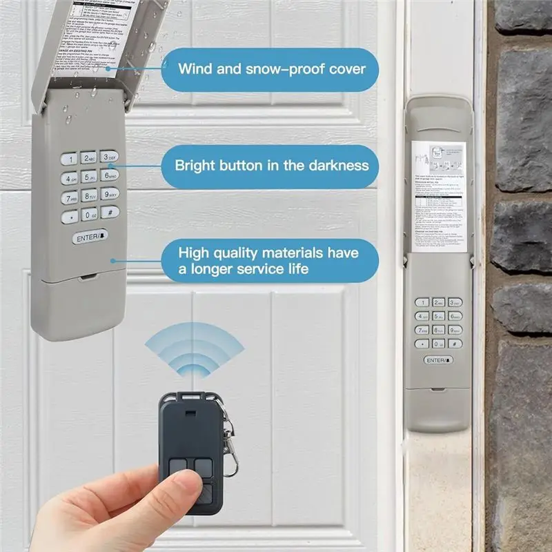 877MAX Garage Door Opener Keypad with 2 Remote 139.53680 Series for LiftMaster Chamberlain for Sears