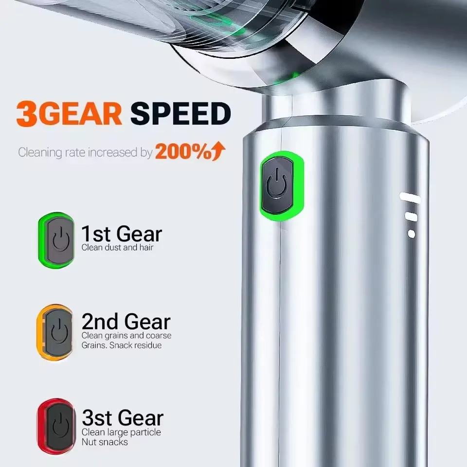مكنسة كهربائية للسيارة من Xiaomi Youpin، شفط قوي، مكنسة كهربائية لاسلكية محمولة باليد، ماكينة تنظيف جديدة