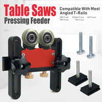 Woodworking Bearing Feeding Roller Feeder Table Saws Pressing Feeder Guide Board Fixing Bearing Wheel for T Tracks Fence