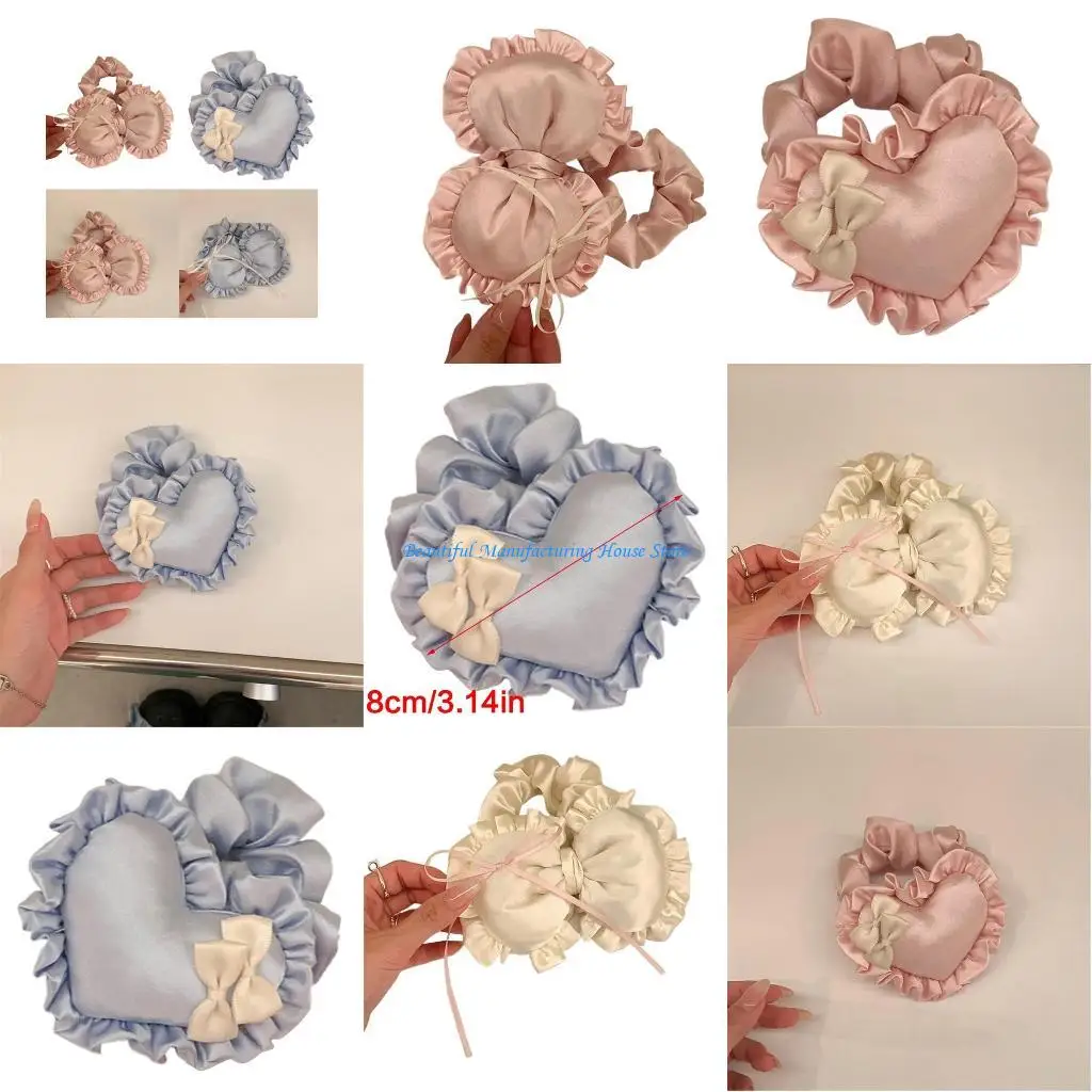 

E56A Bridesmaid Hair Ties Scrunchies Bachelorettes Party Decoration Bridal Hair Rope Bridesmaid Gift Wedding Souvenir