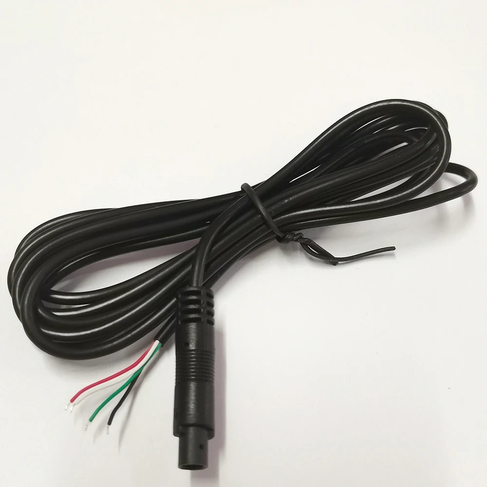 4-Pin Mini-DIN-Stecker und -Buchse, Kfz-Kabelbaum, 0,3 m, 1 m, 2 m, Kabel für Rückfahrkamera, Stromverlängerungskabel für Ambientebeleuchtung, blankes Kabel – Detail 5