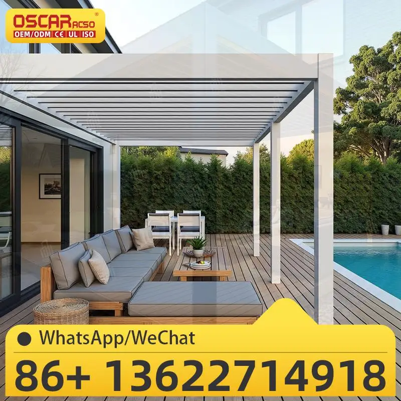 

Выдвижной навес, моторизованный жалюзи, уличные алюминиевые беседки, беседка для сада, патио, балкона, беседки