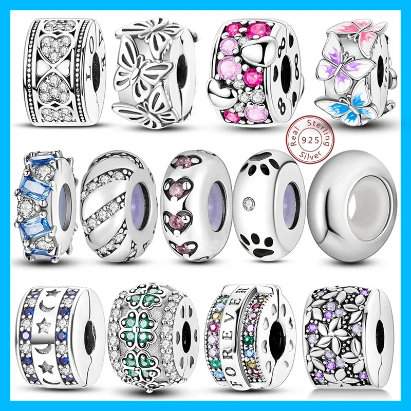 Silver-Plated Blue Butterfly Charms Beads Fit Original Bracelet Bag Keychain Earring Charms Beads Pendant Diy Women Jewelry Gift