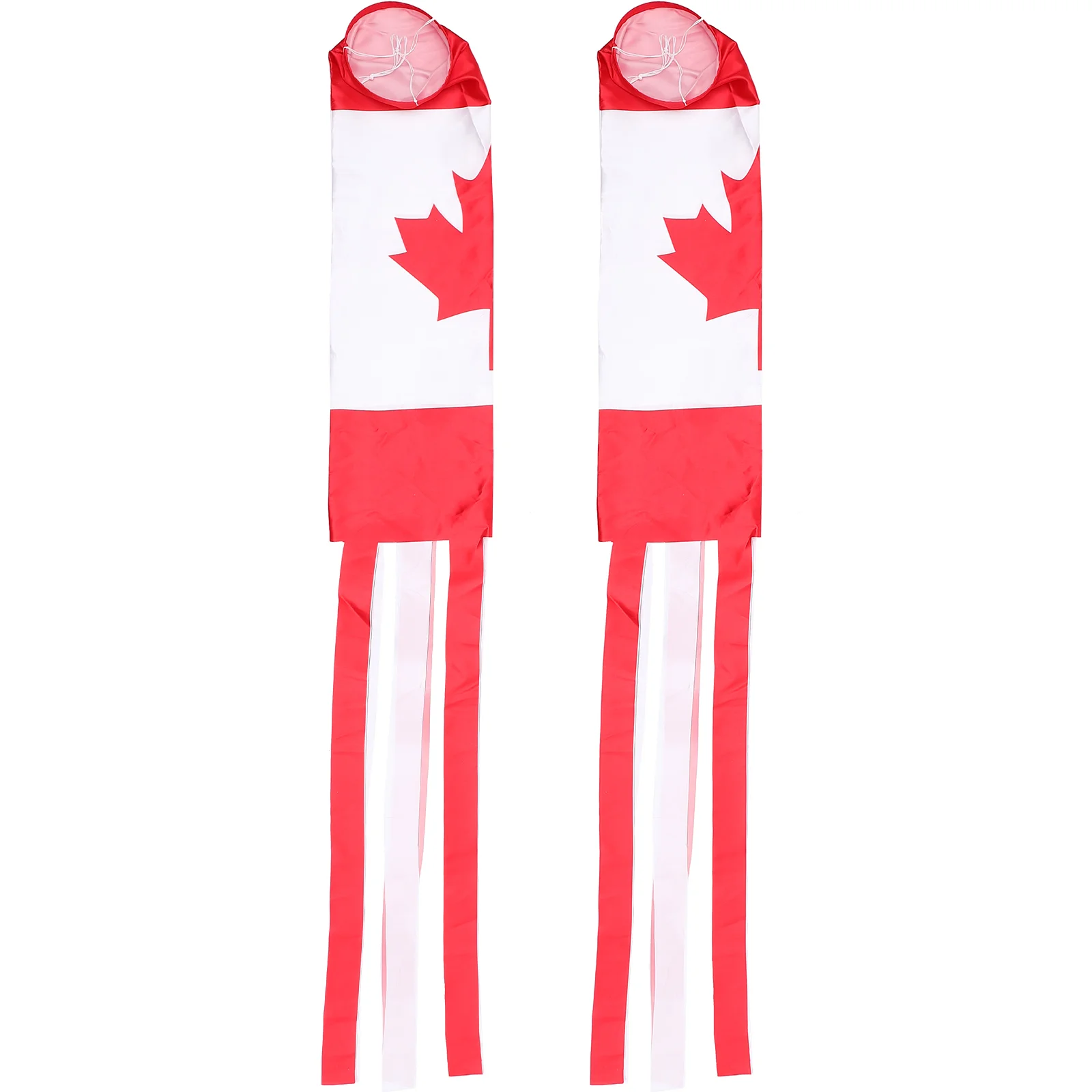 

2 Pcs Decorative Flag Hanging Windsock Household Canada Courtyard Accessory Supply Socks Outdoor Clearance Decoration