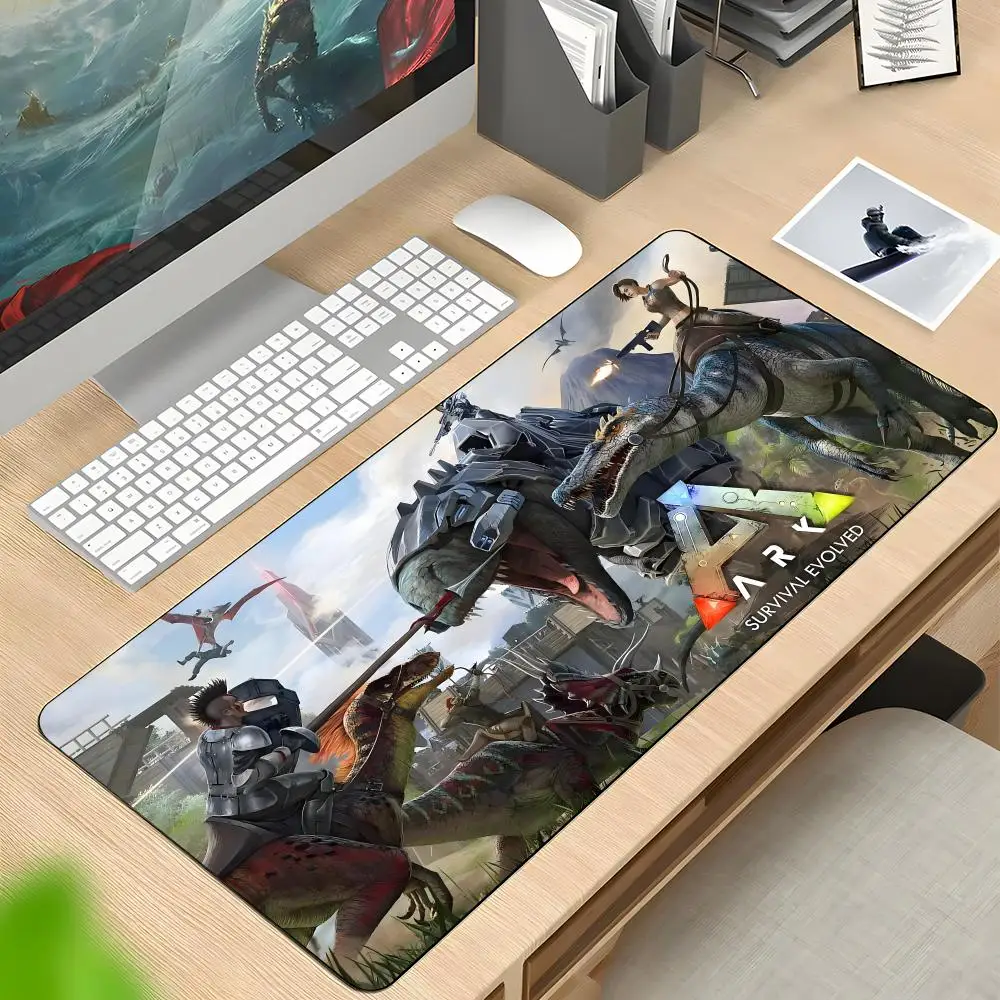Alfombrilla de ratón A-Ark S-Survival Evolved, alfombrilla de goma para ordenador portátil, alfombrilla de ratón Xxl para portátil, accesorios para juegos de mesa y ordenador