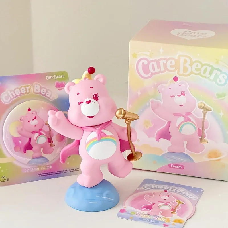 

Miniso Care Bears Healing Planet Series ПВХ слепая коробка Mystery Caixa Sorpresa аниме фигурки настольный орнамент подарки на день рождения игрушка