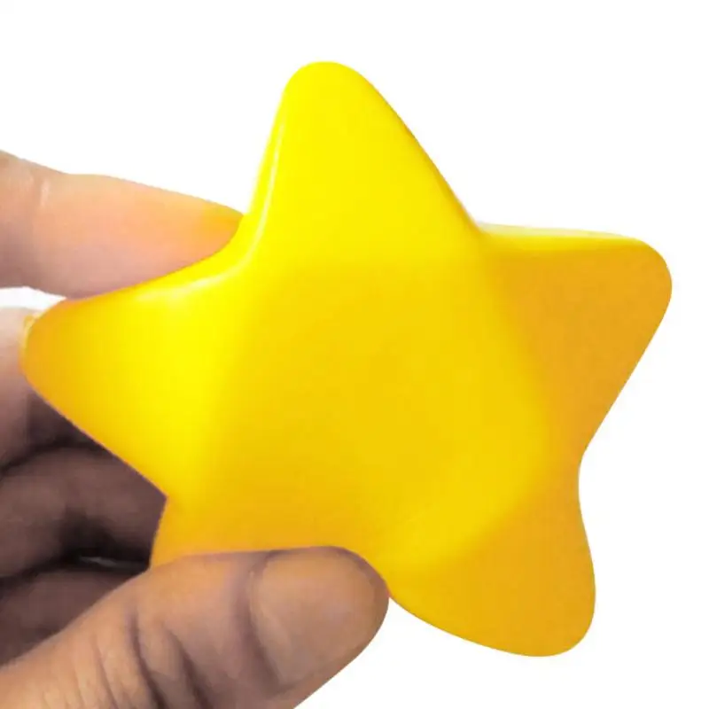 Funny 12Pcs Soft Foam Anti Stress Ball Toys Squeeze Star Shaped Ball Stress Pressure Relief Relax Novelty Fun Gifts Vent Gag Toy