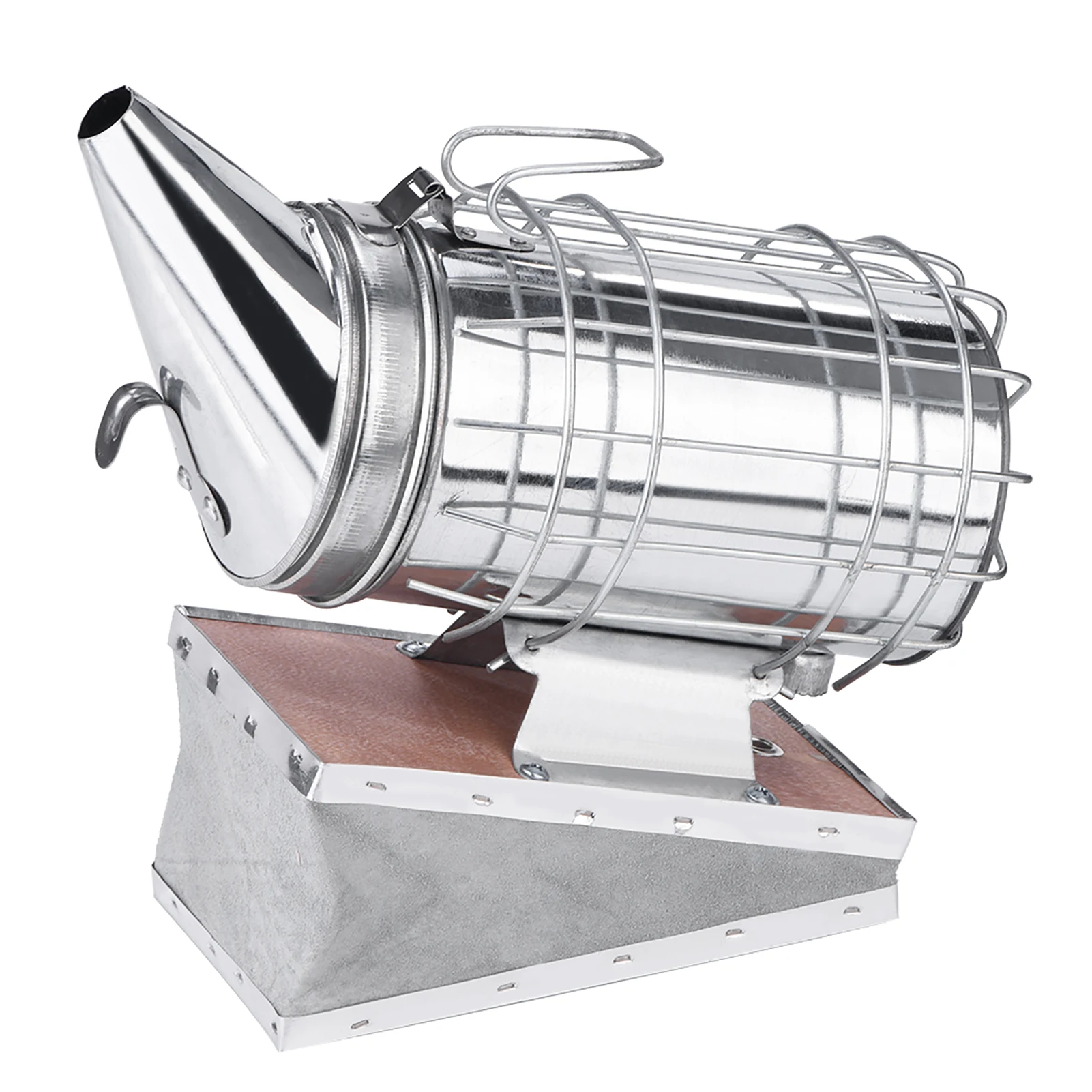 Bee Hive Smoker Stainless Steel w/Heat Shield Beekeeping Equipment