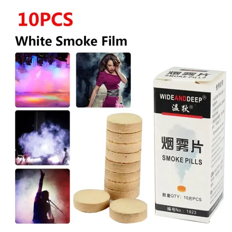 White Smoke Bombs Halloween Decoration Combustion Smog Pills Cake Effect Smoke Bomb Pills Portable Photography Event Party Prop