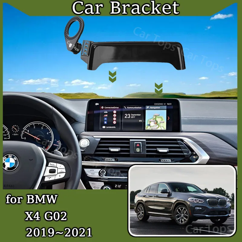 

For BMW X4 G02 2019 2020 2021 New Magnetic MagSafe Screen Car Mobile Phone Holder GPS Bracket Gravity Stand Auto Accessories