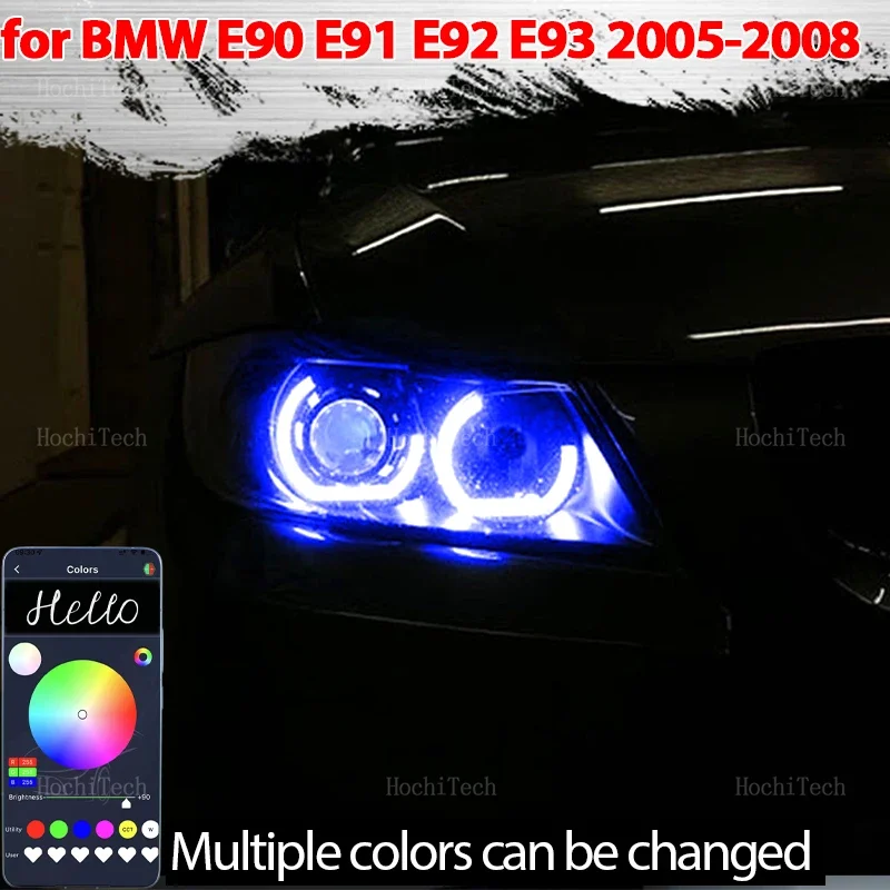 

Для BMW 3 серии E90 E91 Pre-LCI 2005-2008 ксеноновые фары, световые кольца, светодиодные ангельские глазки, аксессуары для автомобильных фар