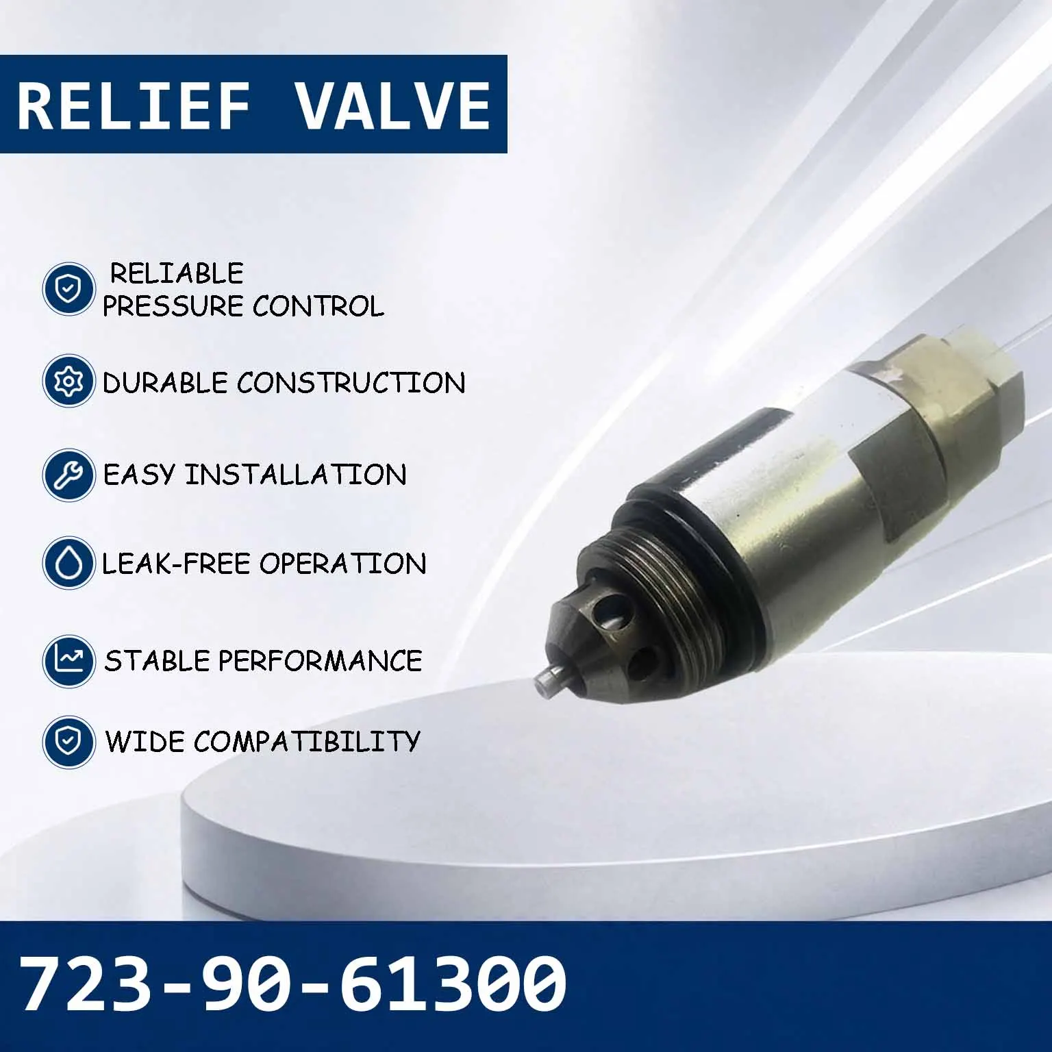 New Relief Valve 709-90-74302 723-90-61300 709-70-55200 For Komatsu PC60-6 PC120-6 PC130-7 PC200-5 PC200-6 PC350-6 PC400-6