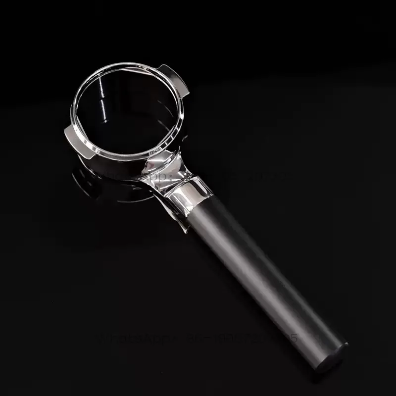 Matte Black POM Handle Bottomless Portafilter Fit E61 Group Head 58mm Espresso Coffee Filter Holder Coffee Accessory