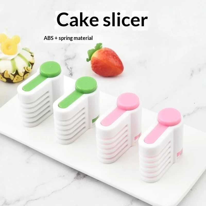 

2pcs Cake Leveler slicer&Layer Cutter-Adjustable Thickness 5-layer Creative Cake Slicer for Cake Bread Slicer Home&Bakery Use
