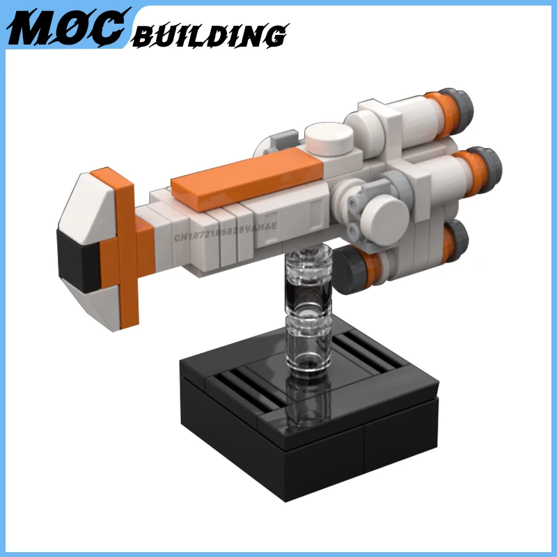 MOC Building Block Space Movie Series Micro Starfighter Spaceship Model DIY Assembly Bricks Creative Toy Collection Display Gift