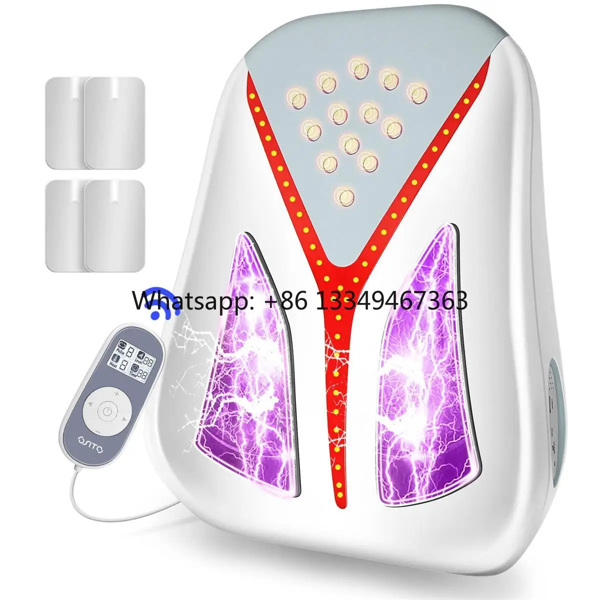 Electric Back Massager Carrier with Lumbar Support Reading Cushion Promote  Circulation