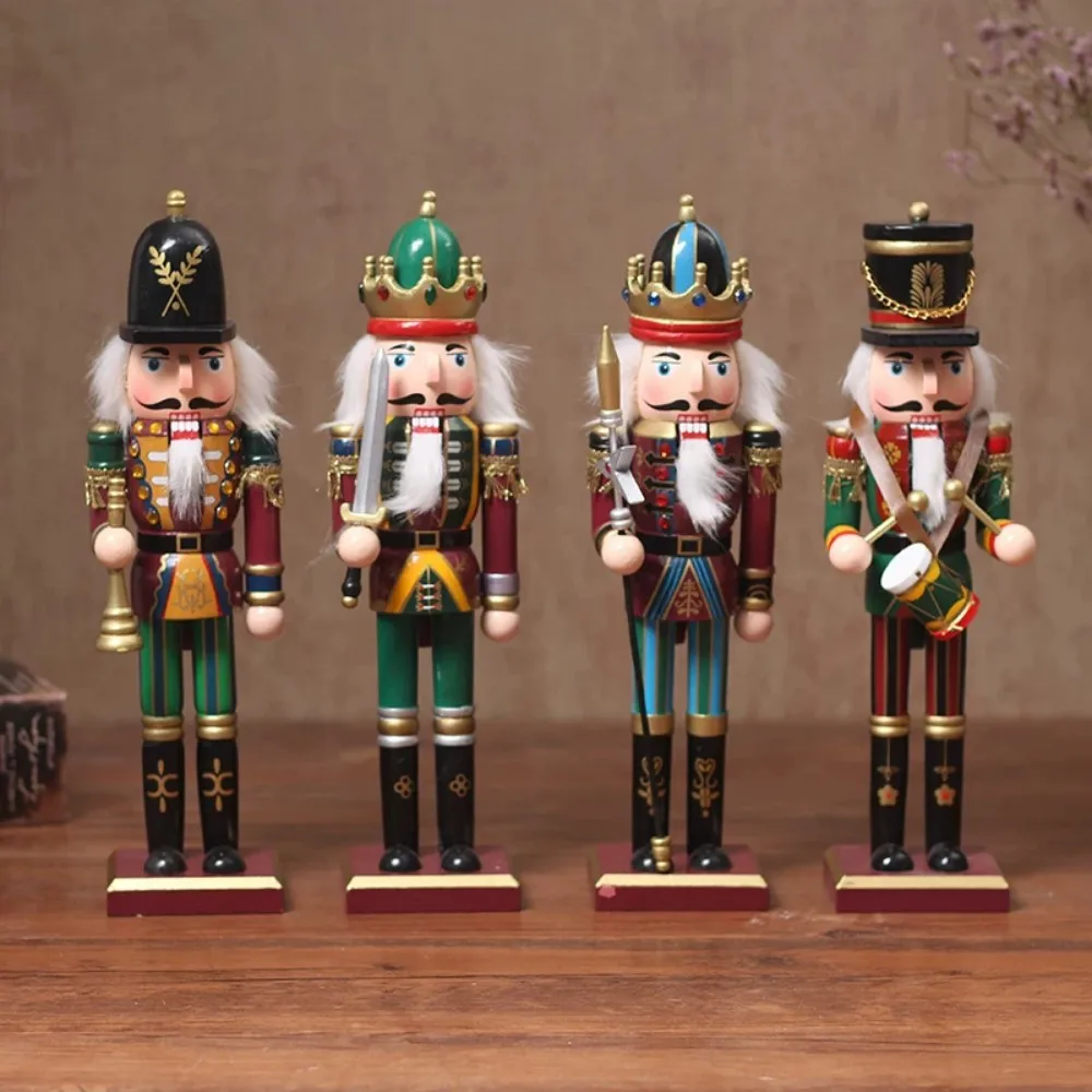 Creative Nordic Nutcracker Soldier Puppet Cartoon Character Bookcase Home Desk Decoration Ornament