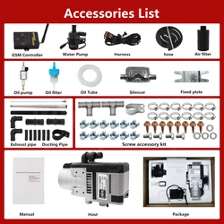 12v 5kw Phone GSM Controller RV Car Hydronic Boat Caravan Motorhome Coolant Diesel/Gasoline Water Heater