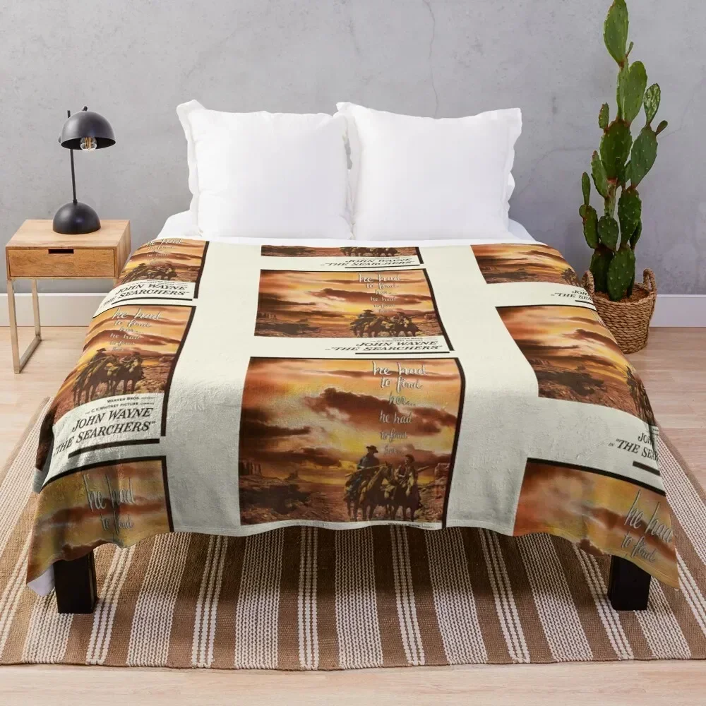 

The Searchers Movie Poster Throw Blanket All Season Soft Lightweight Blanket for Home