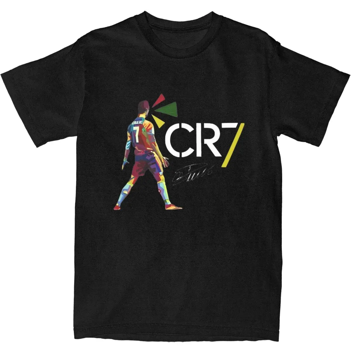 Cr7 Ronaldos T Shirt Men Signature Aesthetic 100% Cotton T Shirts Summer O-Neck Fashion Tee Shirt Wholesale Oversized Tops