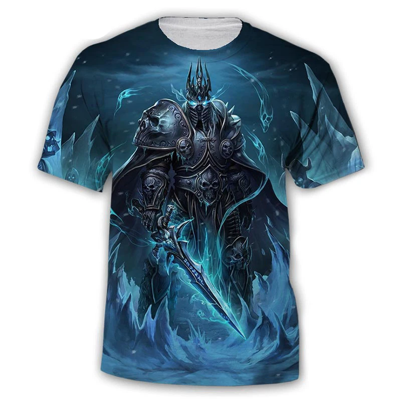 2023 New Game T-shirt World Of Warcraft 3D Printed Men Women Fashion Casual Streetwear T Shirt Harajuku Oversized Tees Tops