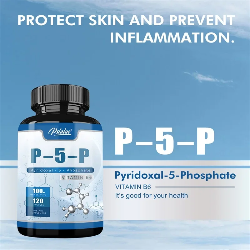 Pyridoxal-5-fosfaat (vitamine B6) - Vul mentale en fysieke energie aan, ondersteuning voor hersenen en huid, bevordert de gezondheid van de hart