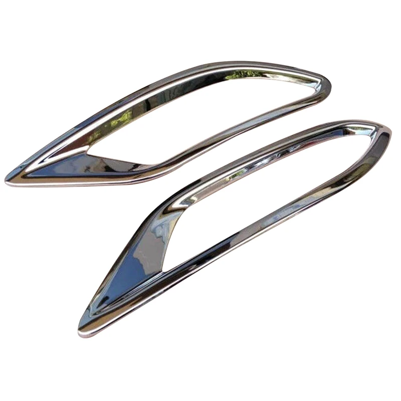 Chrome Rear Bumper Fog Reflex Light Cover Trim Molding Lamp Garnish For HONDA VEZEL HRV HR-V 2014-2019