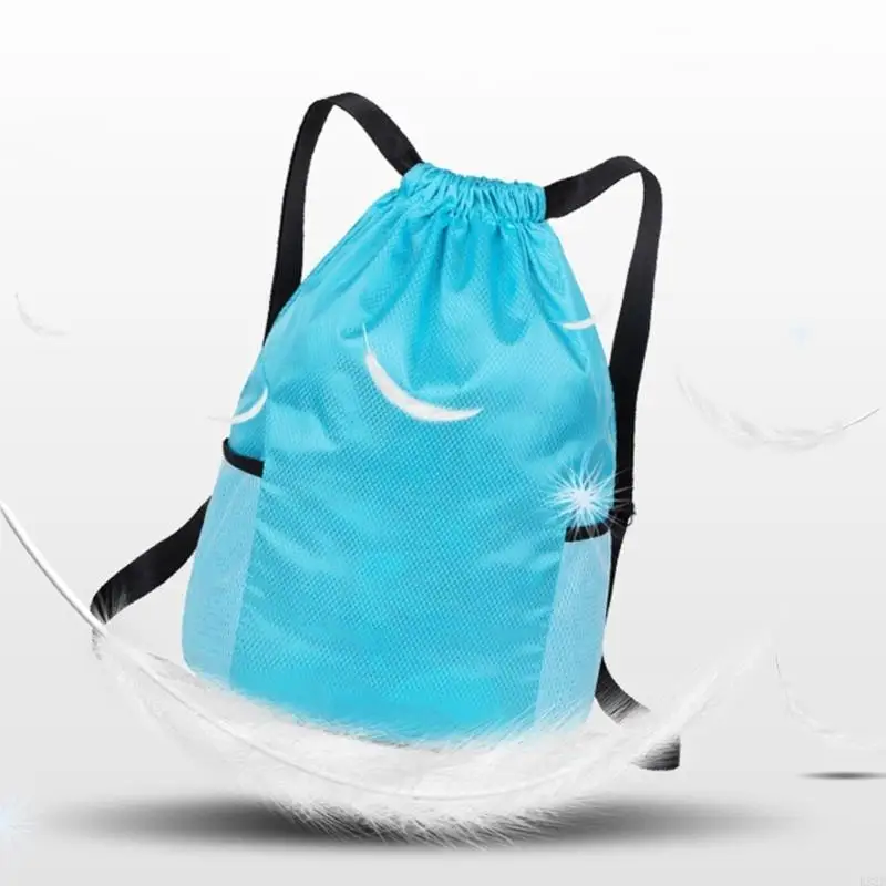 2025 Nuovo zaino con coulisse capacità Borsa da palestra impermeabile in tessuto Oxford per l'escursionismo