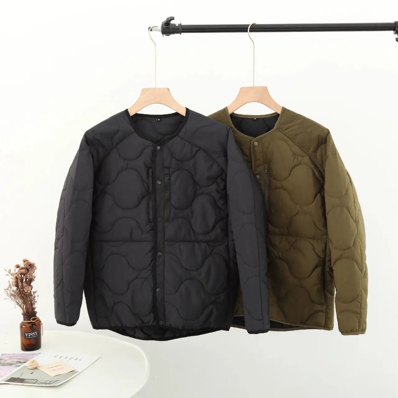 

Японская легкая хлопковая куртка High Street, мужская круглая стеганая одежда, повседневная теплая модная осенне-зимняя верхняя одежда