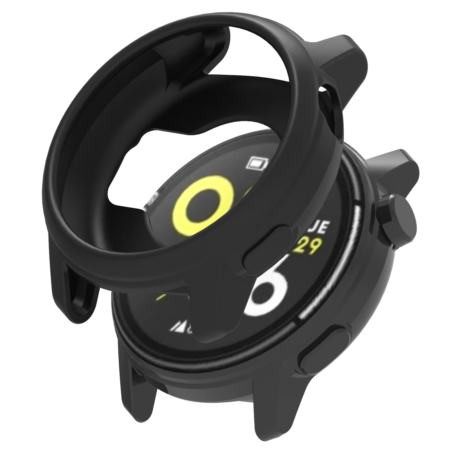 

Чехол для часов Coros Pace 3, противоударный мягкий силиконовый защитный чехол - черный